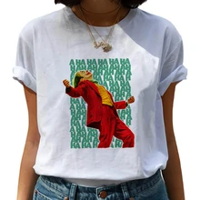 Female Funny Joker T Shirt Women Joaquin Phoenix Harajuku Chucky Horror Tshirt Ulzzang Cartoon T-shirt Graphic Fashion Top Tee