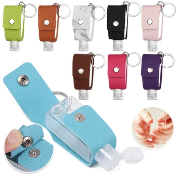 

Refillable Containers Hand Sanitizer Empty Container With Keychain Carrier Flip-Top Reusable Travel Bottle Makeup Tool Sub-bottl