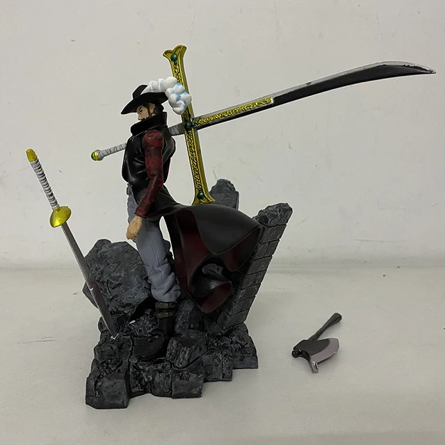 Uma Peça Dracule Mihawk Preto Pequenos Brinquedos Espada Ofício