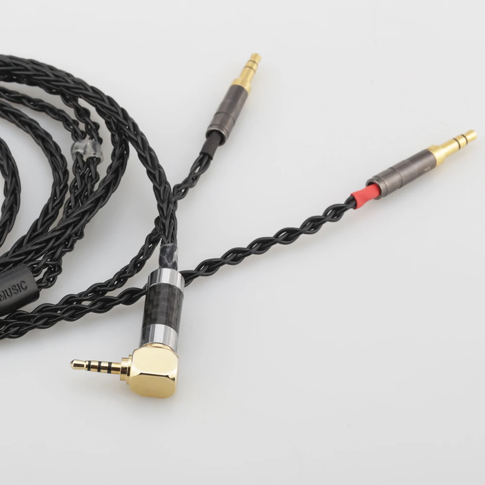 High Qaulity HC028 8 Cores Headphone Earphone Cable For Denon AH D600 D7100 Hifiman Sundara Ananda HE1000se HE6se he400
