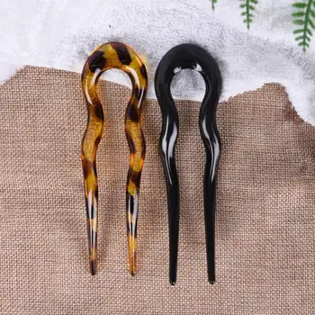 

1pc Magic Bending U-Shape Clip Hair Stick Plastic Hairpin Clips Simple Pin Headwear