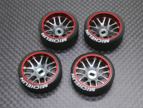 RC Drift Mosquito MINI-Q MINI-D MINI-Z DRZ Wltoys Metal Hub Drift Tire - Цвет: SILVER