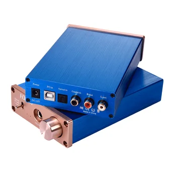 Digital to Analog Audio Converter PC USB Coaxial Toslink to analog L R audio and 6 35mm headphone Support 300 ohm Headphone