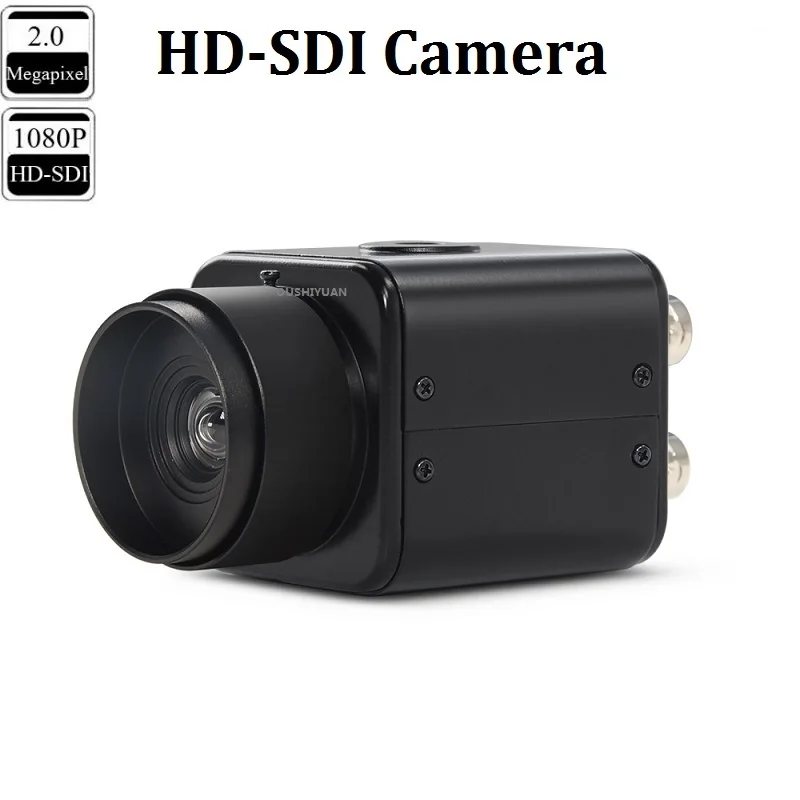 Промышленная мини-камера видеонаблюдения HD SDI 2.0MP 1080P без искажений | Безопасность
