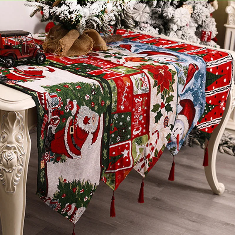 35*180cm Creative Christmas Table Runner Xmas Party Decor Table Runners