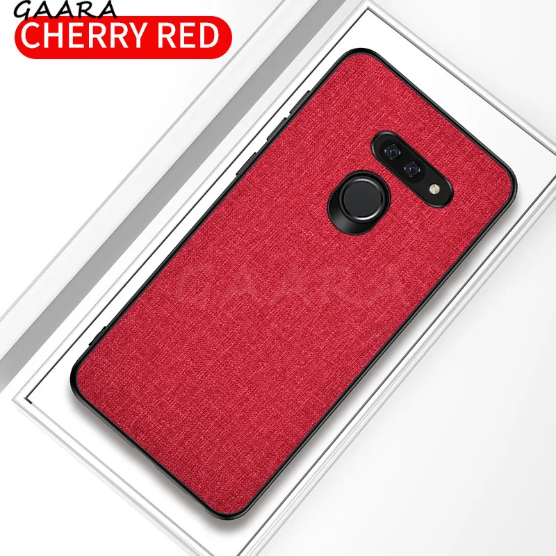 

Fabric Silicone Phone Case For LG Stylo 5 Retro Cloth TPU Case For LG G8 ThinQ Back Cover for LG G8S ThinQ Protective carcasa