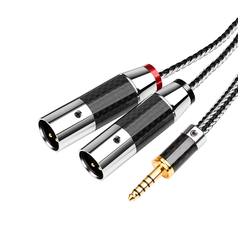 Hifi 4.4mm 2XLR ̺ ǰ Siver  OCC  WM1A/1Z PHA-1A/2A Z1R 4.4mm ׷̵ ̺
