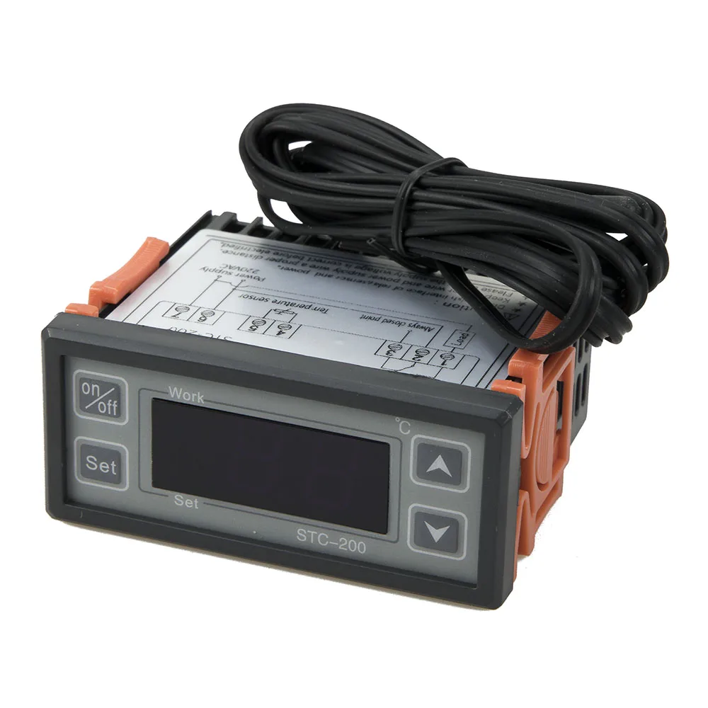 STC-200 온도 조절기, AC 220V, 110V, AC/DC 24V, 12V