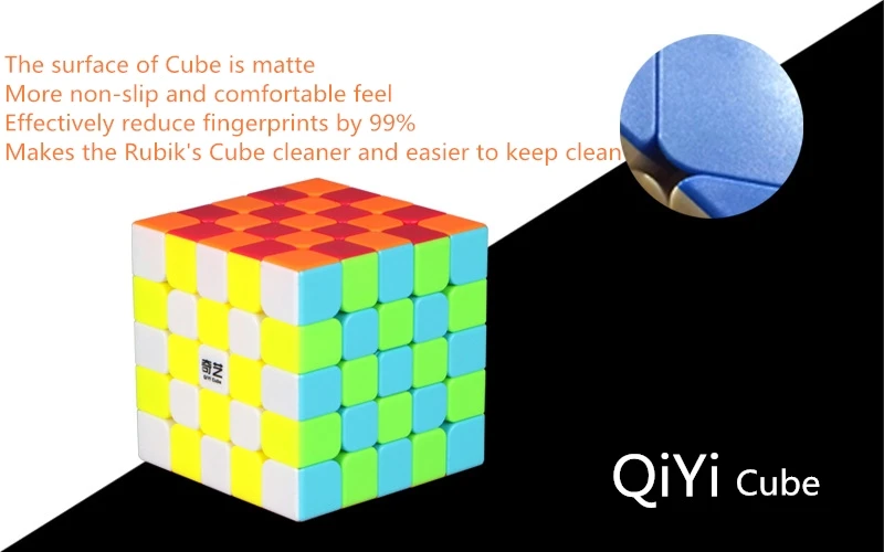 Qiyi 5x5x5 s Профессиональный скоростной куб 6,2 см скоростной куб для кубика-пазла Neo Cubo Magico профессиональные детские образовательные игрушки