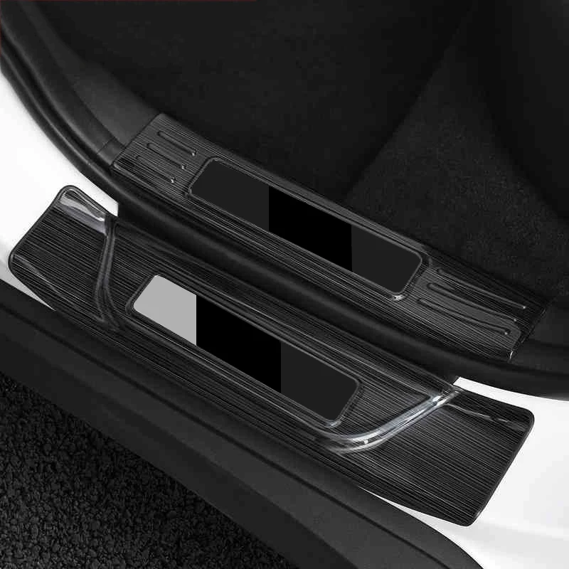 

Lsrtw2017 for Bmw X7 G07 Car Door Sill Threshold Anti-scratch Protector Trims Interior Accessories 2019 2020 2021