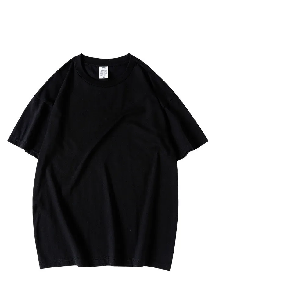 

Men's Summer 100% Cotton Pure Color Round Neckline Short-sleeved T-shirt Men's Top Fashion t shirt Brand New Menswear Streetwear