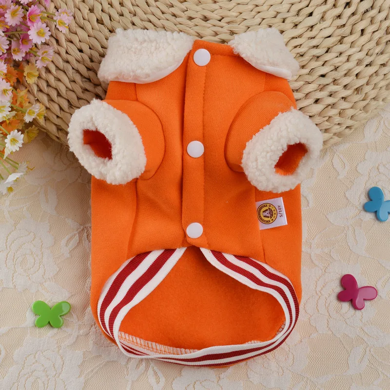 Флисовая Рождественская Одежда для собак зимние комбинезоны для собак пальто с воротником Одежда для домашних животных кошка/собака Рождественская куртка милый щенок наряд XS-XL