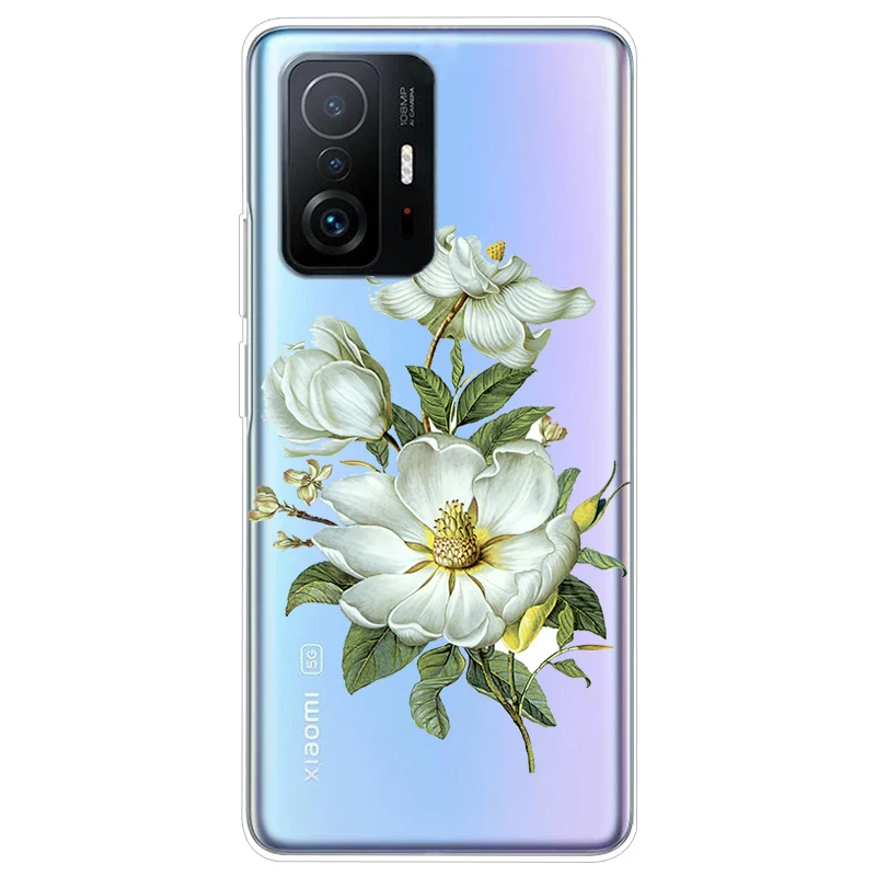 Soft TPU Silicone Clear Cartoon Case for Xiaomi 11T Pro - Transparent Protective Phone Cover