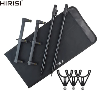 BIG OFFER ❤️ Aluminium Carp Fishing Rod Pod Set with Bag 2pcs Bank Sticks and 2pcs Buzz Bars for 3 Rods - discount item 22% OFF Sports & Entertainment