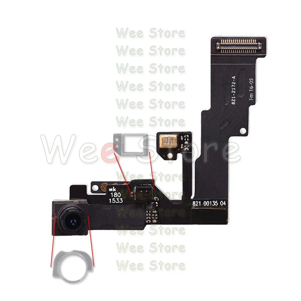 Оригинальная маленькая фронтальная камера Flex для iPhone 6 6s Plus 5 5S 5C SE правый датчик приближения фронтальная камера шлейф