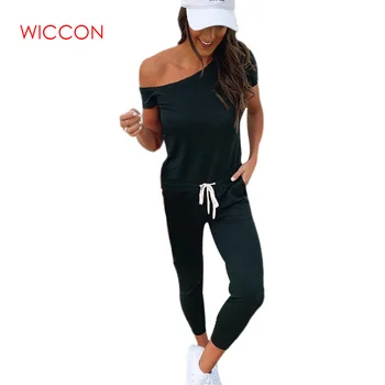 

Off Shoulder Lace-up Pockets Sexy Jumpsuit Women Short Sleeve One Piece Outfit Streetwear Rompers Summer Beach Overalls