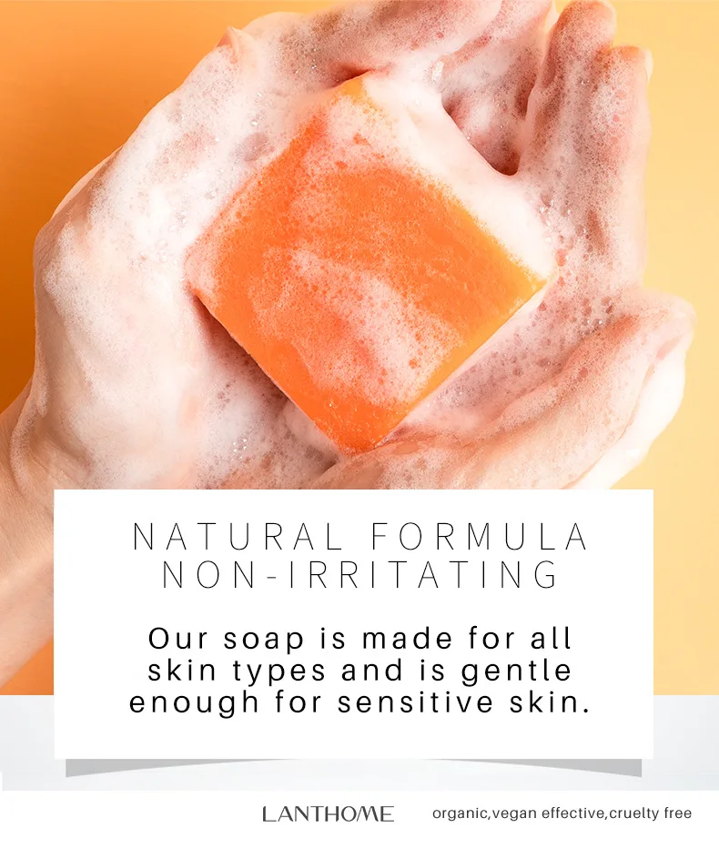 Anti-acne Turmeric Soap Cleans Skin Remove Mites Shrink Pores For Bath Handmade Natural Skin Whitening Soap Anti-inflammatory