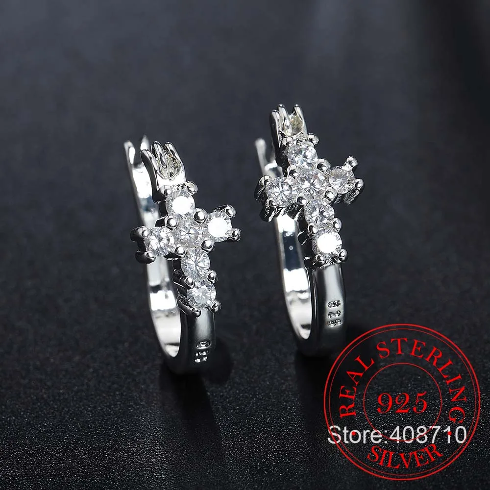 Оптовая продажа серьги из стерлингового серебра 925 пробы свадебные ювелирные
