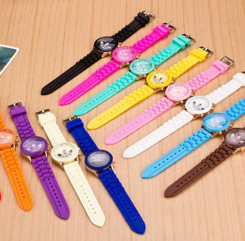 

Fashion silicone sports watch brand quartz clock men's and women's watches Relogio Feminino 9 colors