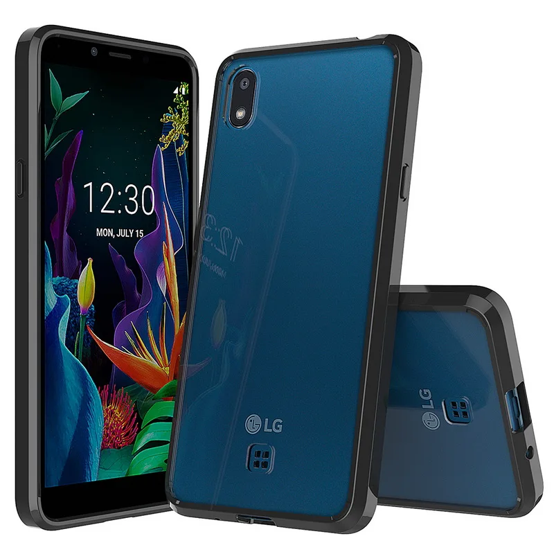 Для LG K20 2019 чехол 5 45 ''Кристальный Гибридный Бампер прозрачная твердая