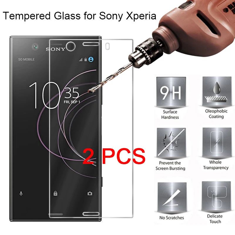 Защитное стекло для Sony Xperia Z5 Compact закаленное 9H Z1 Z4 Z2 Z3 Plus 2 шт. | Мобильные телефоны и
