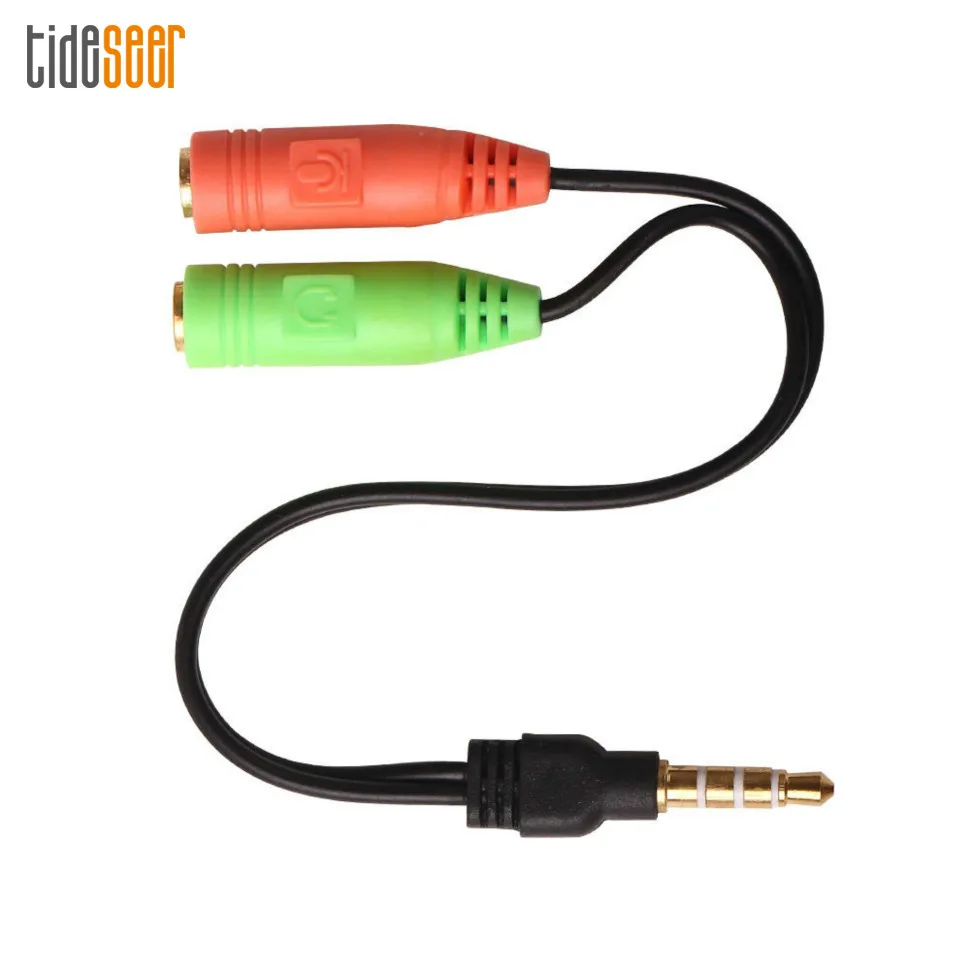 Audio Splitter Cable 3 5mm 1 Male to 2 Dual Female Aux Cord For Headset Earphone Headphone MP3 4 Stereo Plug Adapter 2000pcs