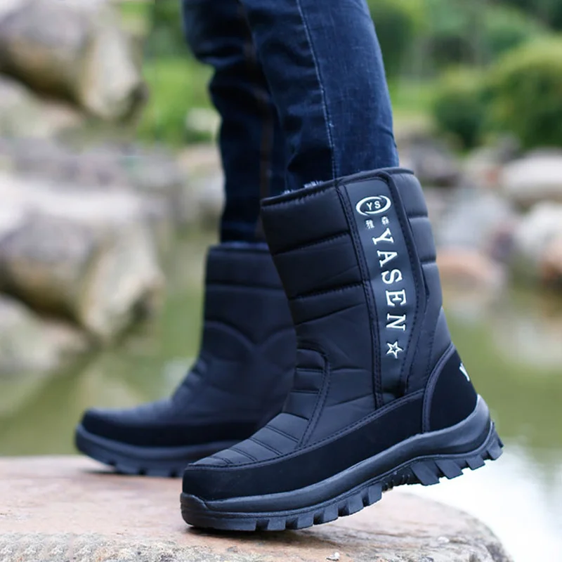 Men snow boots 2021 camouflage platform men winter shoes high quality