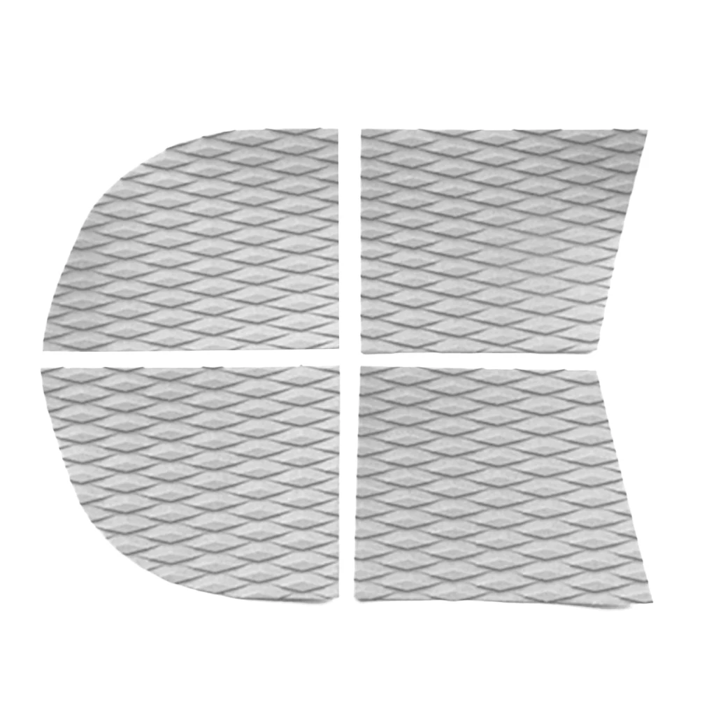 Set of 4pcs SUP Non-Slip Adhesive EVA Dog Traction Grip Pad Deck Traction Pad for Kayak/Surf/Paddle Board