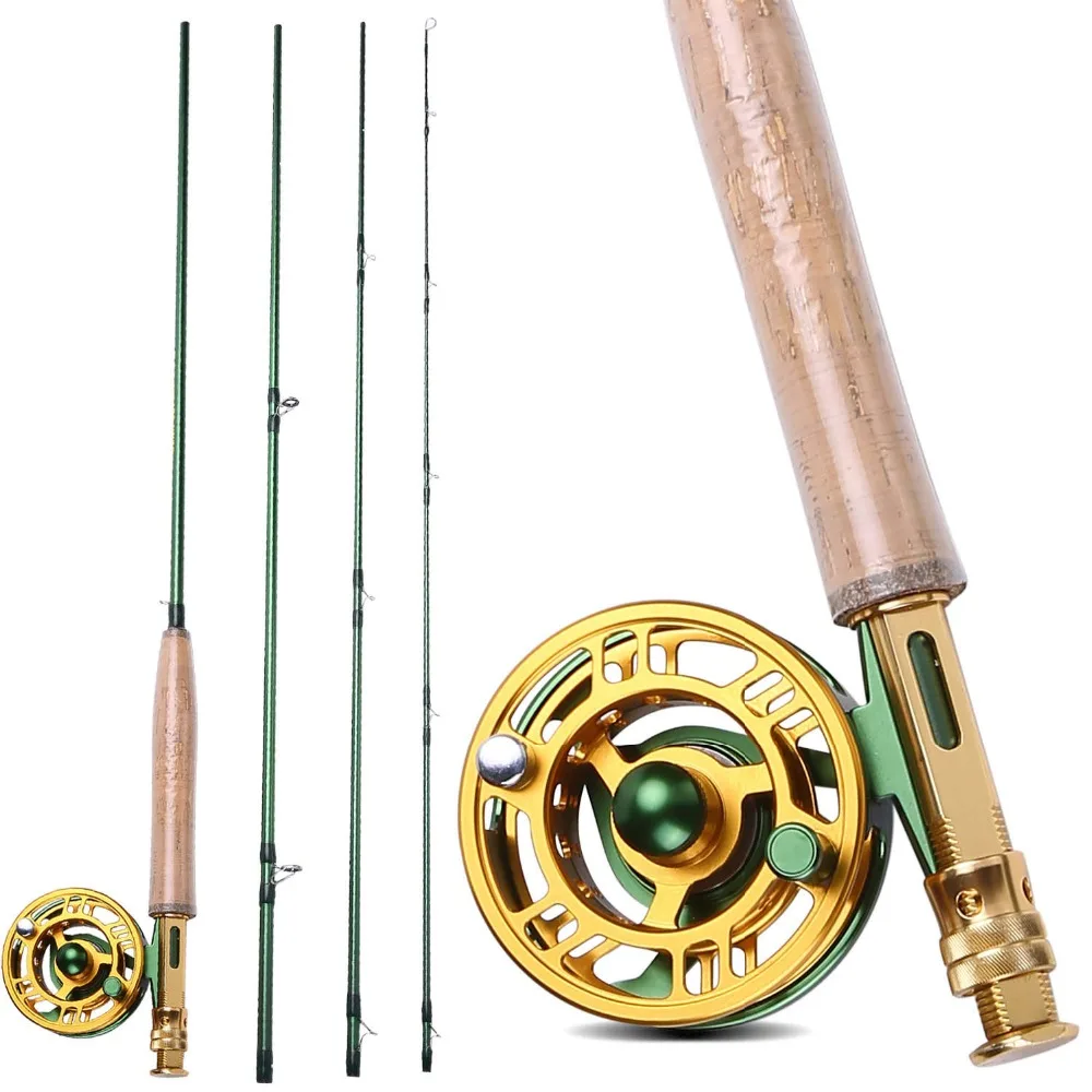 

Sougayilang 2.7M Fly Fishing Rod Combo With 5F Fishing Line Lightweight Portable Fly Rod and Aluminum Alloy Fly Reel Kit Set