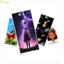 Silicone Cases For Sony xperia XA2 Plus Soft Phone Back Cover On Coque Experia XA2Plus Protector Shell Cartoon Girl Tiger Skin