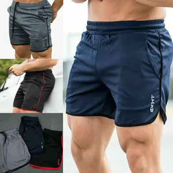 

Fashion Casual Gym Quick Dry Male Fitness Shorts Bodybuilding Running Training Men's Sports Running Breathable Shorts New