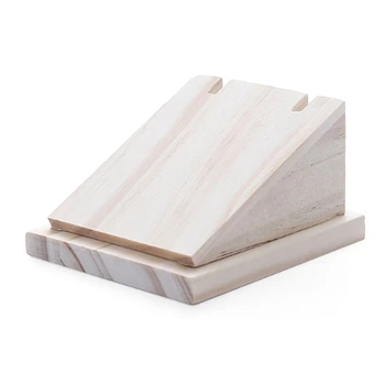 

Wood Log Earrings Necklace Jewelry Display Stand Case Holder Organizer Rack