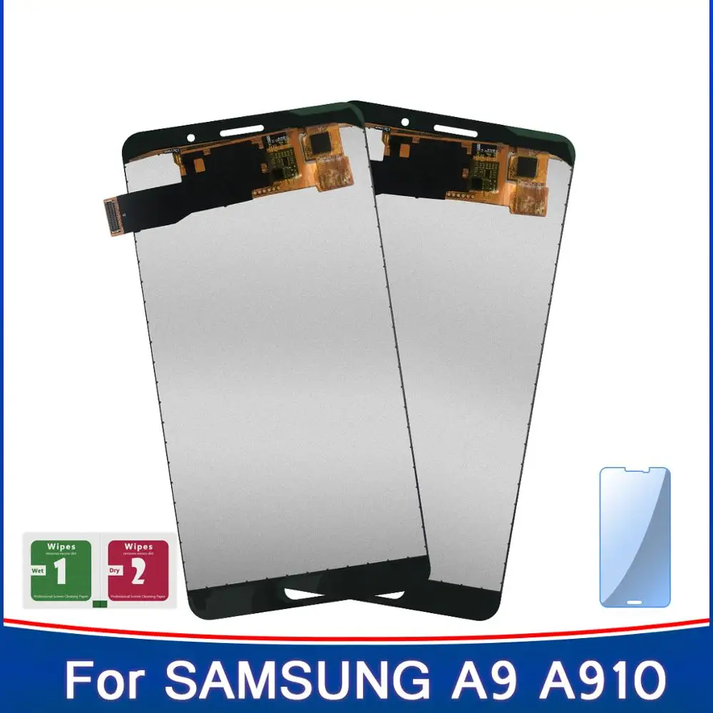 2 шт. регулировка яркости высокий TFT дисплей для Samsung Galaxy A9 Pro 2016 A910 A9100 A910F ЖК