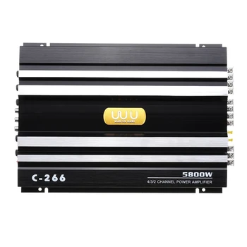 

5800W 4 Channel Power Amplifier 12V Car Audio Stereo Amplifier Bass AMP Amplifiers Subwoofer