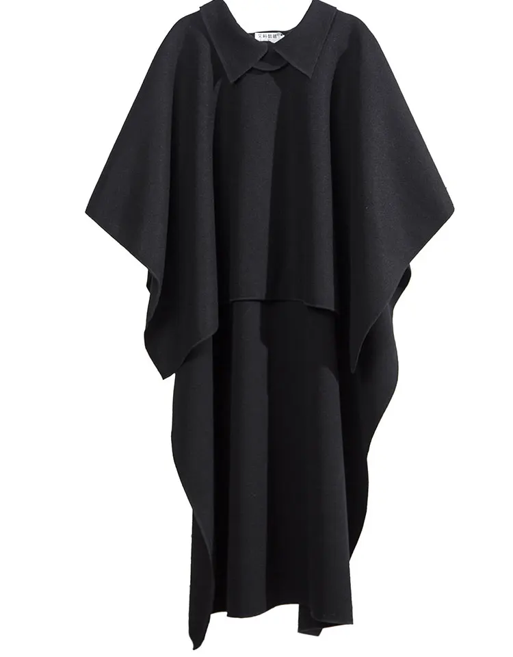 M-4XL, спереди, короткий, длинный, голова над длинным параграфом, лацкан, пуловер, мужское шерстяное пальто, плащ, тренд, свободный, тонкий, шаль, плащ