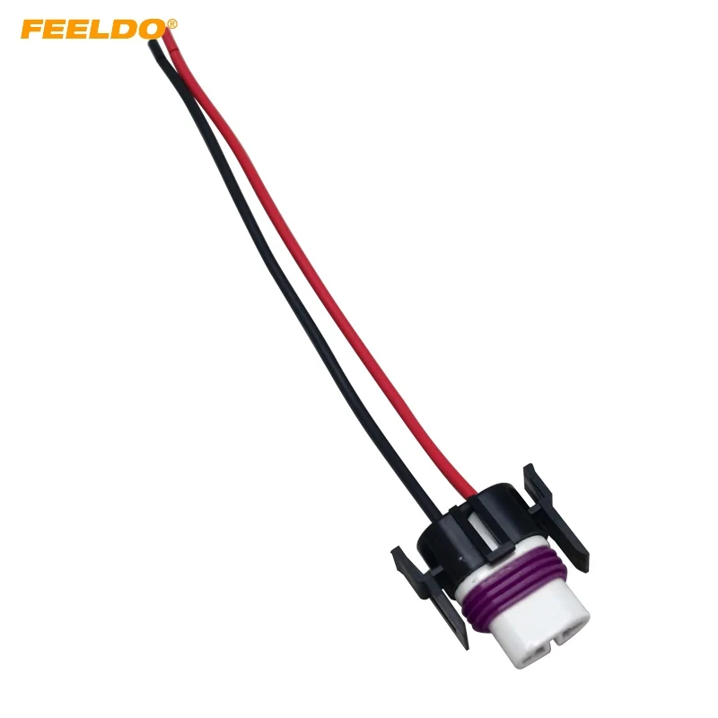FEELDO 1PC H11/H8 Heavy Duty Loose Wiring Ceramic Socket Plug
