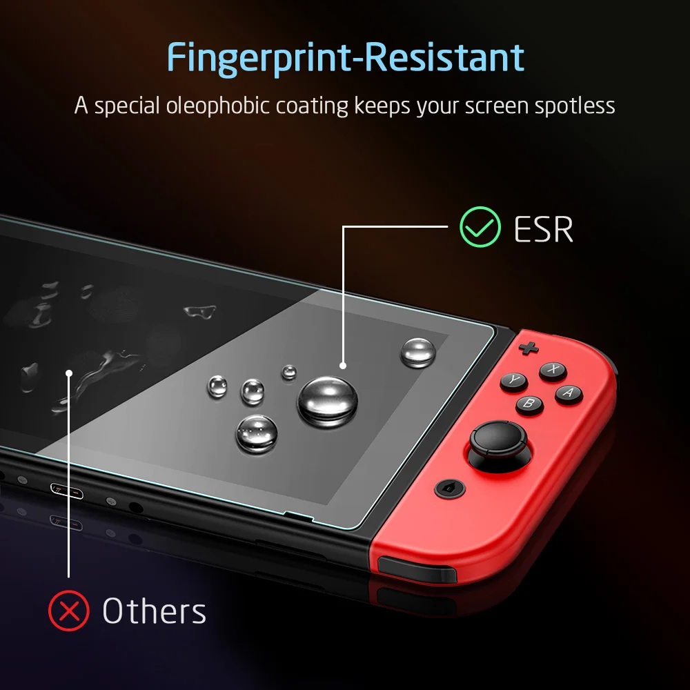 ESR Screen Protector for Nintend Switch Tempered Glass HD Anti 