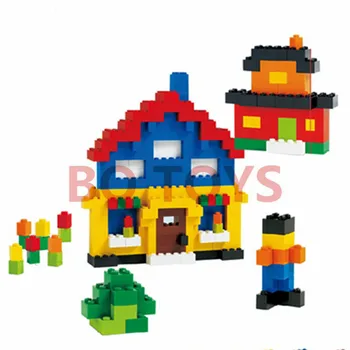 

Plastic small particle building blocks set 1000 granules school kindergarten early education puzzle to create paradise building