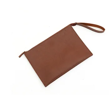 

Clutch bag new simple envelope bag business temperament leather file bag portable diagonal commuter bag