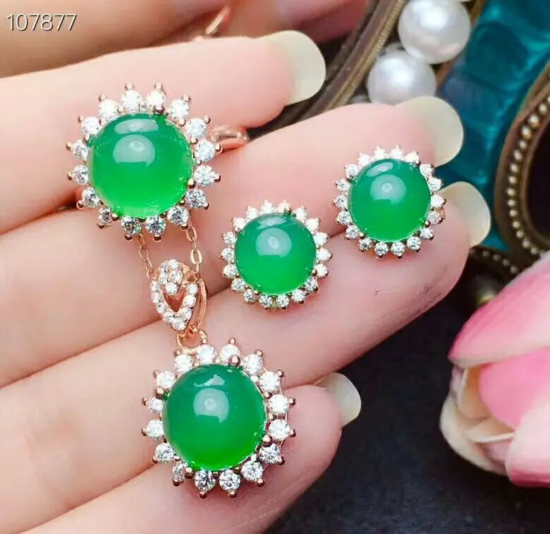 Комплект из колье и серёг серебра 925 пробы | Украшения аксессуары
