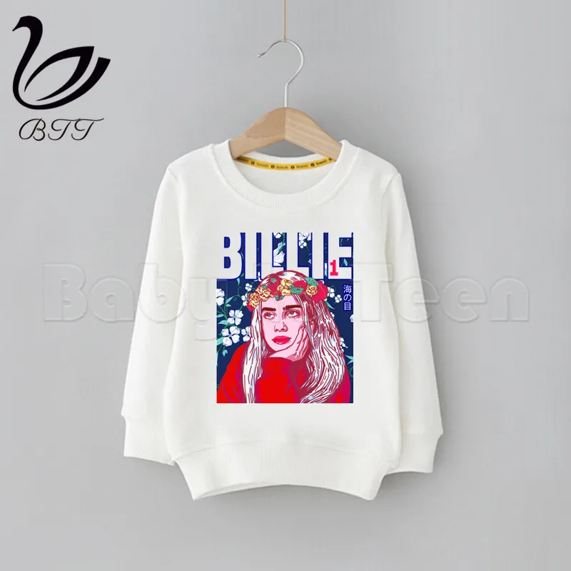 Детские толстовки с героями мультфильмов Billie Eilish детские капюшоном модные милым