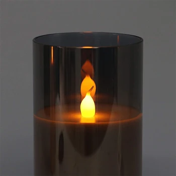 3pcs LED Candles Light Tealight Romantic Vintage Candles Lamp Electronic Votive Flameless Halloween Home Decoration Accessories 3