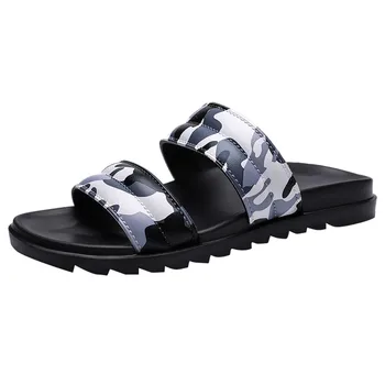 

Slipper Men Summer New Beach Flip Flops Mens Camouflage Sandals Male Flat Shoes Breathable Beach Casual Outdoor Slippers #1225