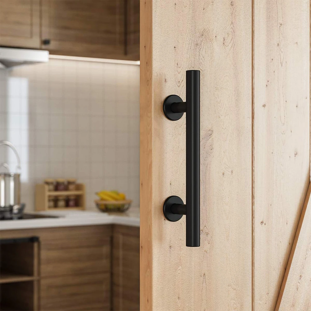 Шкаф прочный легко установить дверная ручка ворота из углеродистой стали сарай гараж деревенский раздвижной сарай Двусторонняя мебель смывной Потяните