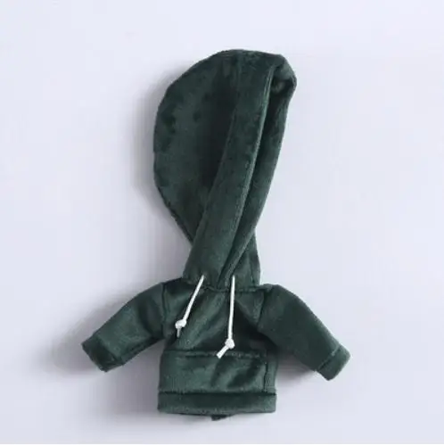 dark green 1 шт. OB11 bjd Одежда для кукол спортивный бархатный свитер для ob11, obitsu11, Molly, 1/12bjd Кукла Одежда Аксессуары для кукол - Цвет: dark green