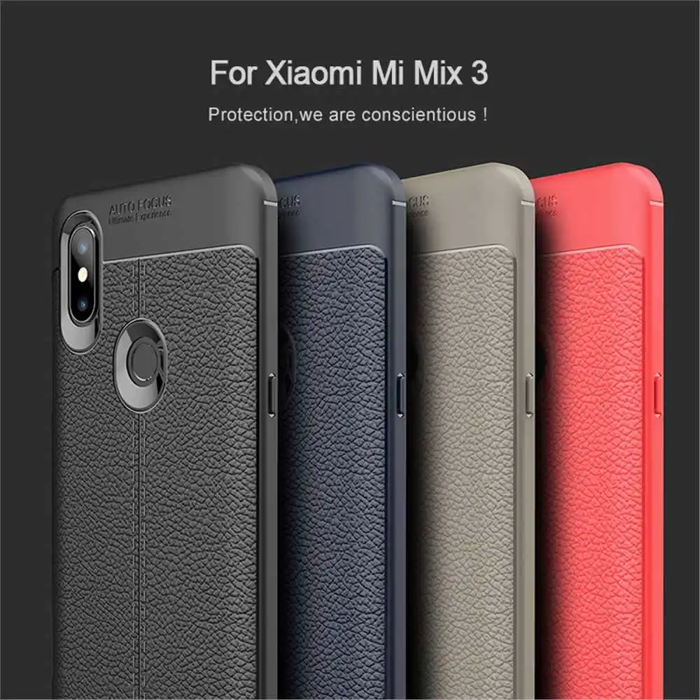Противоударный мягкий чехол Mokoe mi Lichee с узором 6,3" для Xiaomi mi x 3, чехол для Xiaomi mi x 3 mi x3, чехол для телефона