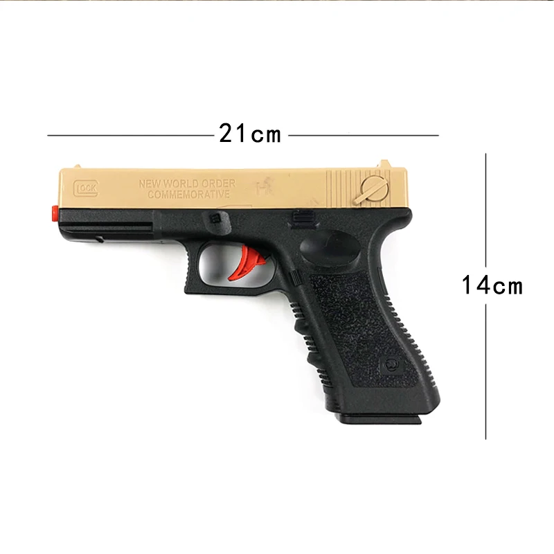 2 шт пластиковый пистолет Glock M1911 с водяным пулем, оружие, игрушка для детей, для мальчиков, винтовка, пистолет, пейнтбол, уличные игрушки, пистолет для стрельбы, детский подарок