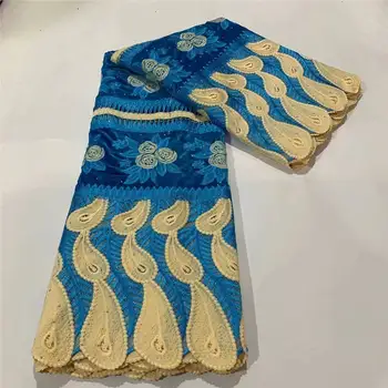 

New African Lace 2020 French Fabric Nigeria Nigeria Sky Blue African Tulle-Embroidered Wedding Fabric Free