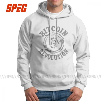 

Bitcoin Revolution Cryptocurrency Man Hooded Sweatshirts Purified Cotton Novelty Hoodie Birthday Gift Hooded Tops