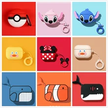 3D чехол для наушников s для Airpods Pro Чехол милый силиконовый мультяшный чехол для Apple Airpods 3 защитный Забавный чехол с брелоком